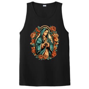 Our Lady Virgen De Guadalupe Virgin Mary Catholic Saint Art PosiCharge Competitor Tank