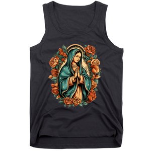 Our Lady Virgen De Guadalupe Virgin Mary Catholic Saint Art Tank Top