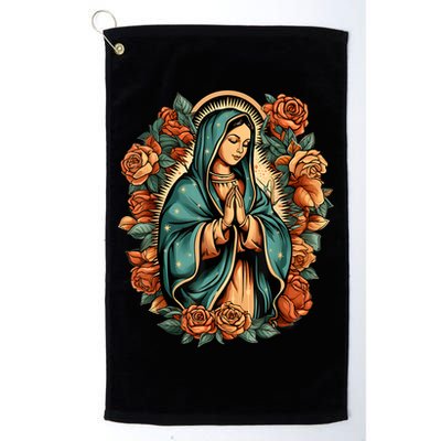 Our Lady Virgen De Guadalupe Virgin Mary Catholic Saint Art Golf Towel