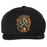 Our Lady Virgen De Guadalupe Virgin Mary Catholic Saint Art Wool Snapback Cap