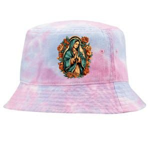 Our Lady Virgen De Guadalupe Virgin Mary Catholic Saint Art Tie-Dyed Bucket Hat