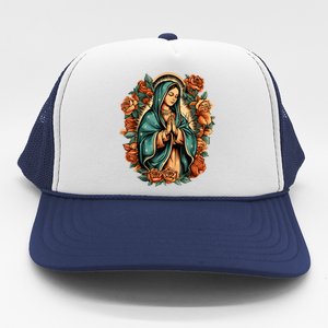 Our Lady Virgen De Guadalupe Virgin Mary Catholic Saint Art Trucker Hat