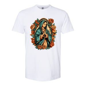 Our Lady Virgen De Guadalupe Virgin Mary Catholic Saint Art Softstyle CVC T-Shirt