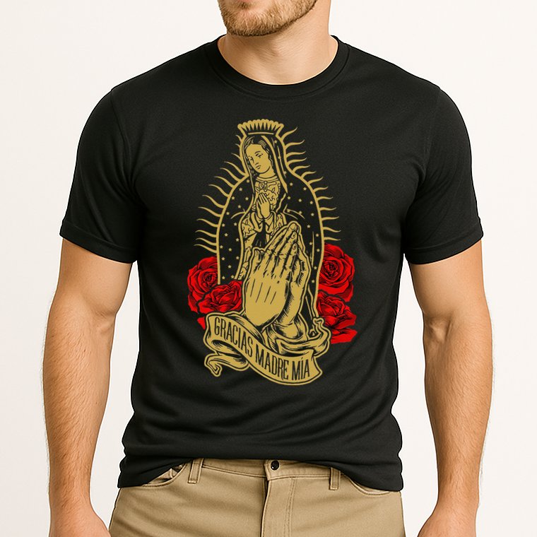 Our Lady Virgen De Guadalupe Virgin Mary Gracias Madre Mía Cooling Performance Crew T-Shirt