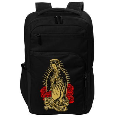 Our Lady Virgen De Guadalupe Virgin Mary Gracias Madre Mía Impact Tech Backpack