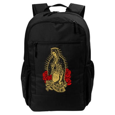 Our Lady Virgen De Guadalupe Virgin Mary Gracias Madre Mía Daily Commute Backpack