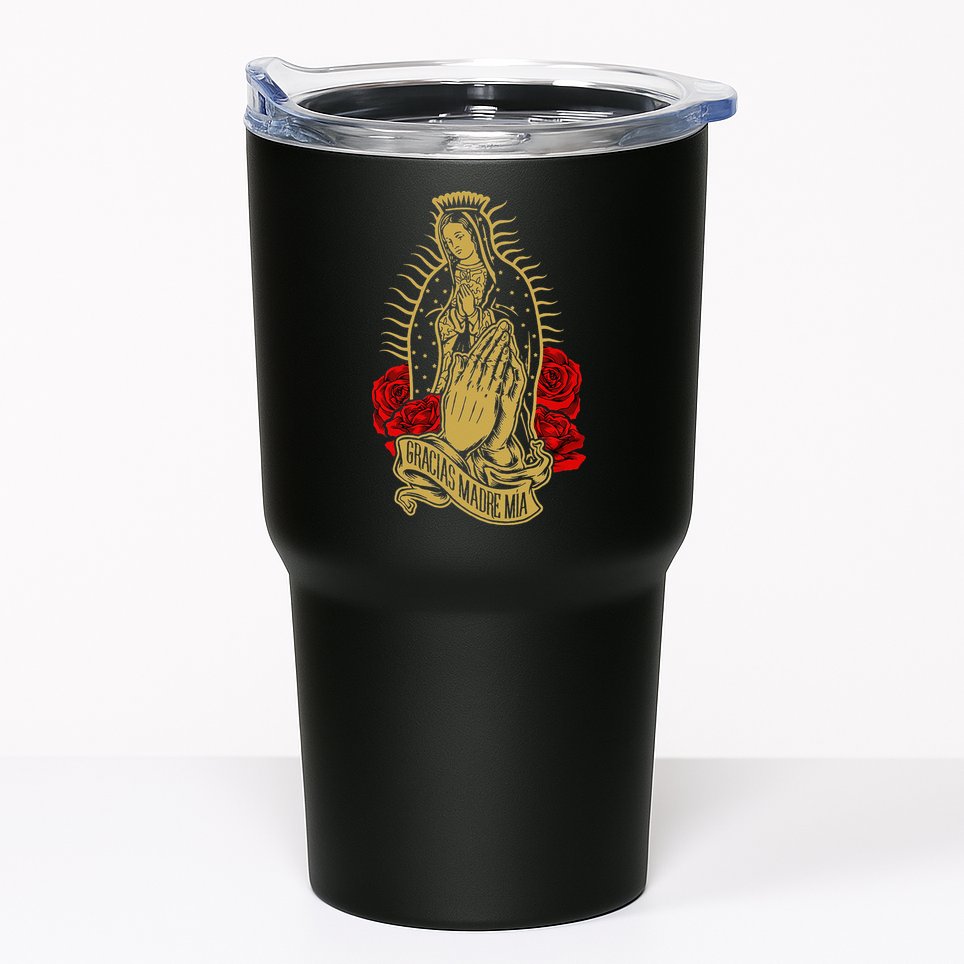 Our Lady Virgen De Guadalupe Virgin Mary Gracias Madre Mía Tumbler