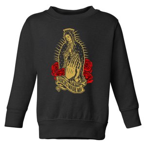 Our Lady Virgen De Guadalupe Virgin Mary Gracias Madre Mía Toddler Sweatshirt