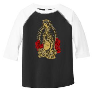 Our Lady Virgen De Guadalupe Virgin Mary Gracias Madre Mía Toddler Fine Jersey T-Shirt