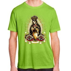 Our Lady Virgen De Guadalupe Virgin Mary Catholic Saint Art Adult ChromaSoft Performance T-Shirt