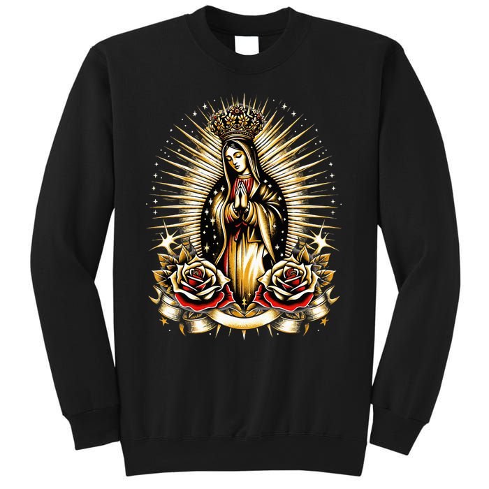 Our Lady Virgen De Guadalupe Virgin Mary Catholic Saint Art Sweatshirt