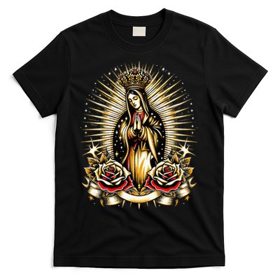 Our Lady Virgen De Guadalupe Virgin Mary Catholic Saint Art T-Shirt
