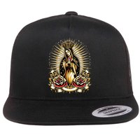 Our Lady Virgen De Guadalupe Virgin Mary Catholic Saint Art Flatbill Hat