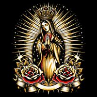 Our Lady Virgen De Guadalupe Virgin Mary Catholic Saint Art Flatbill Hat