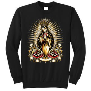 Our Lady Virgen De Guadalupe Virgin Mary Catholic Saint Art Tall Sweatshirt