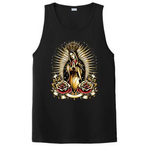 Our Lady Virgen De Guadalupe Virgin Mary Catholic Saint Art PosiCharge Competitor Tank