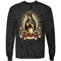 Our Lady Virgen De Guadalupe Virgin Mary Catholic Saint Art Tie-Dye Long Sleeve Shirt