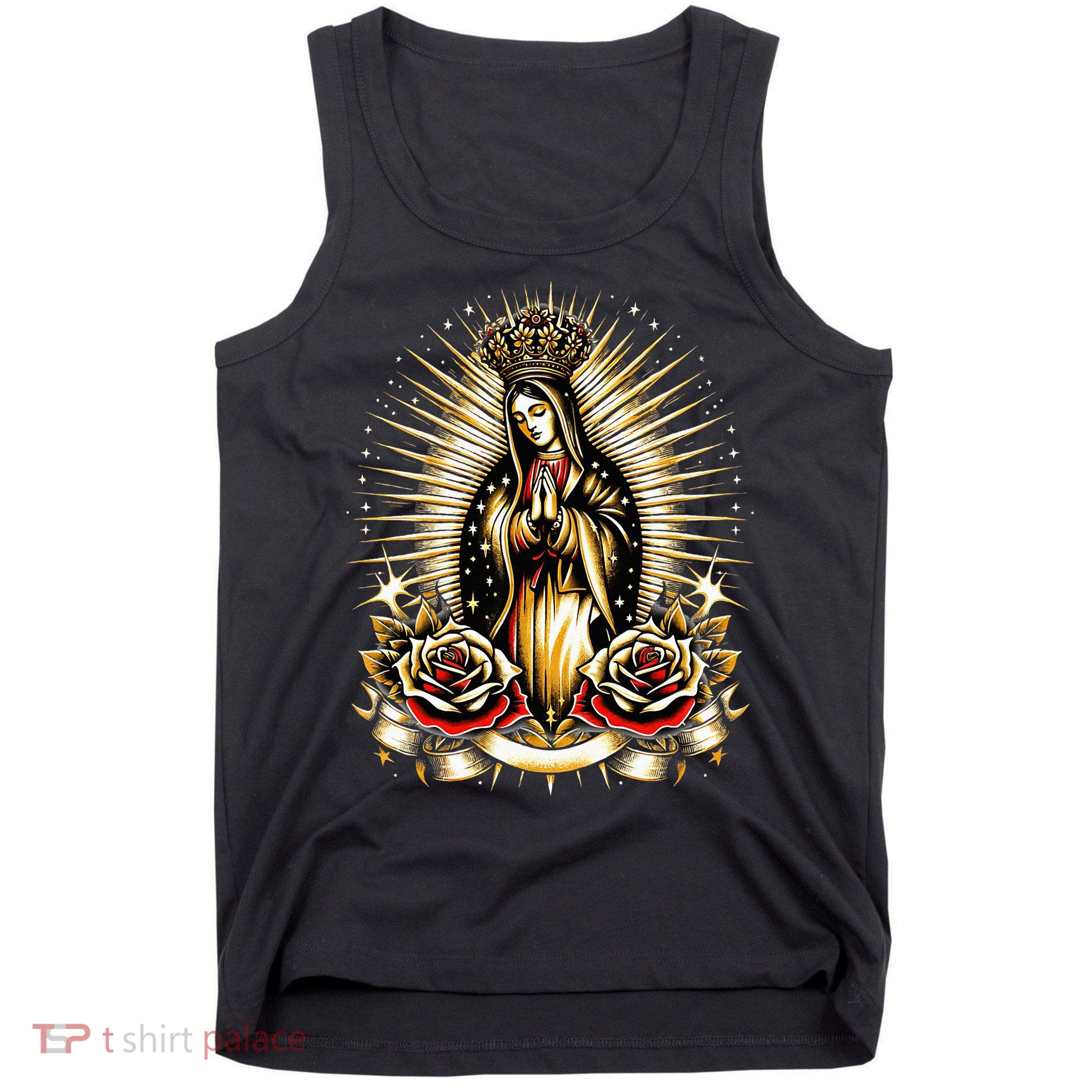 Our Lady Virgen De Guadalupe Virgin Mary Catholic Saint Art Tank Top