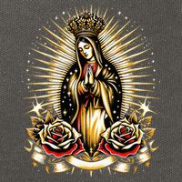 Our Lady Virgen De Guadalupe Virgin Mary Catholic Saint Art Cotton Canvas Backpack
