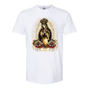 Our Lady Virgen De Guadalupe Virgin Mary Catholic Saint Art Softstyle CVC T-Shirt