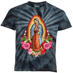 Our Lady Virgen De Guadalupe Virgin Mary Gracias Madre Mía Kids Tie-Dye T-Shirt