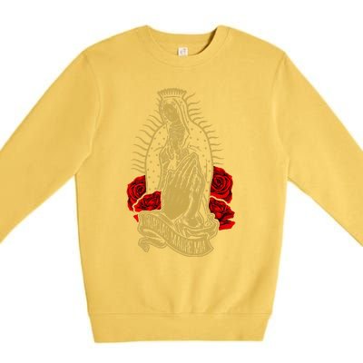 Our Lady Virgen De Guadalupe Virgin Mary Gracias Madre Mía  Premium Crewneck Sweatshirt