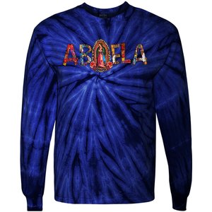 Our Lady Virgen De Guadalupe Abuela Latina Mexican Tie-Dye Long Sleeve Shirt