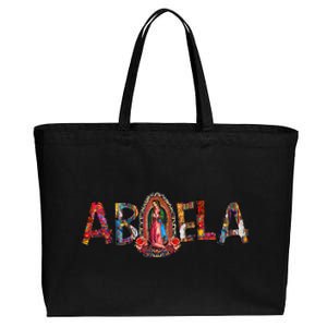 Our Lady Virgen De Guadalupe Abuela Latina Mexican Cotton Canvas Jumbo Tote