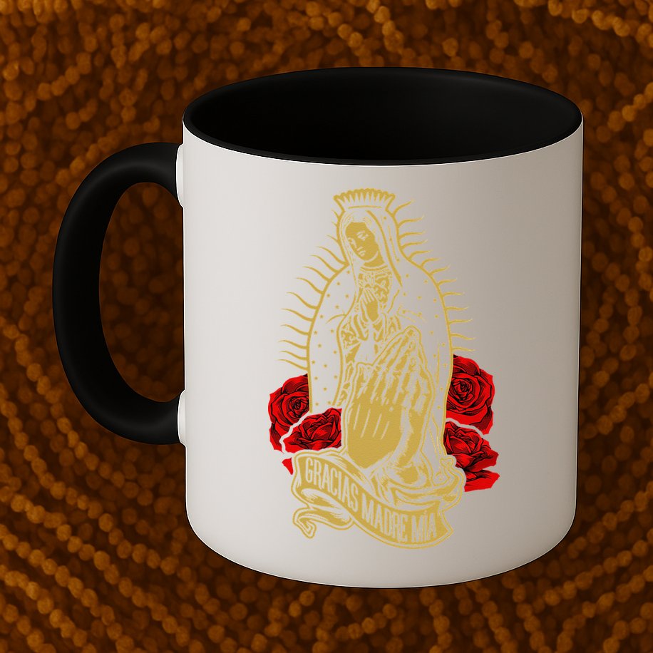 Our Lady Virgen De Guadalupe Virgin Mary Gracias Madre Mía  Mug