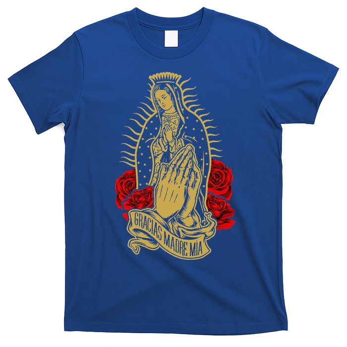 Our Lady Virgen De Guadalupe Virgin Mary Gracias Madre Mía  T-Shirt