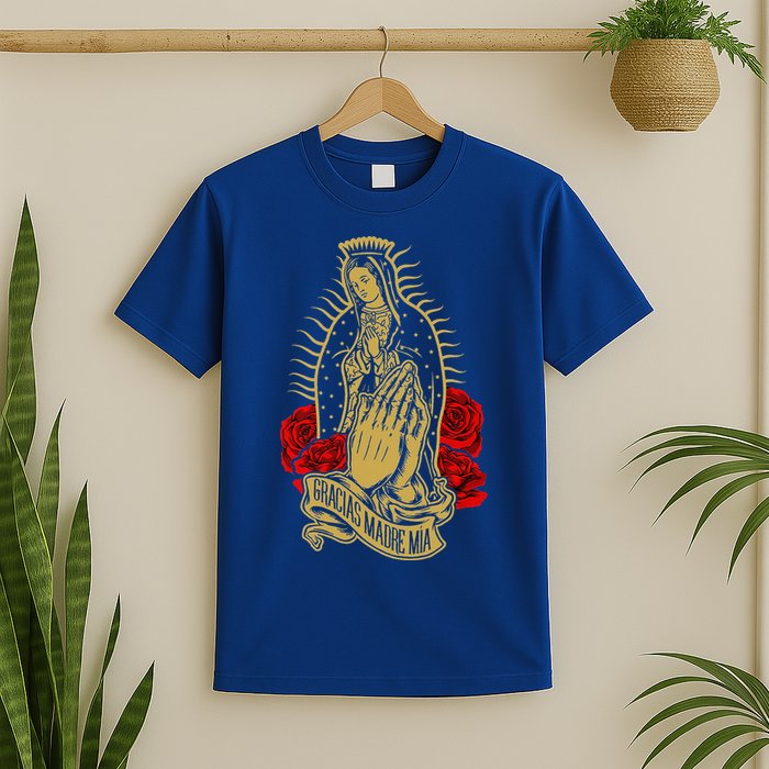 Our Lady Virgen De Guadalupe Virgin Mary Gracias Madre Mía  T-Shirt