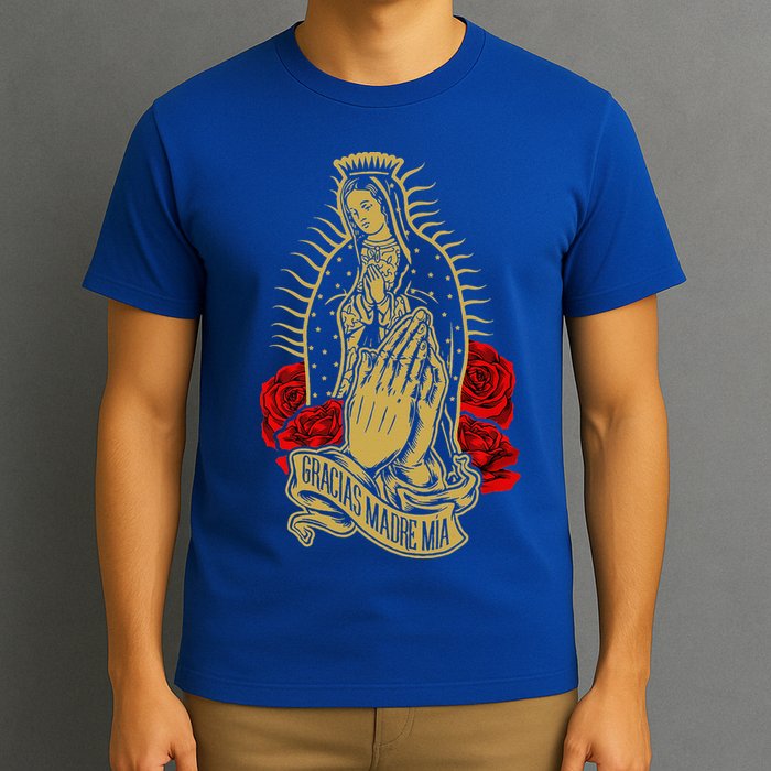 Our Lady Virgen De Guadalupe Virgin Mary Gracias Madre Mía  T-Shirt