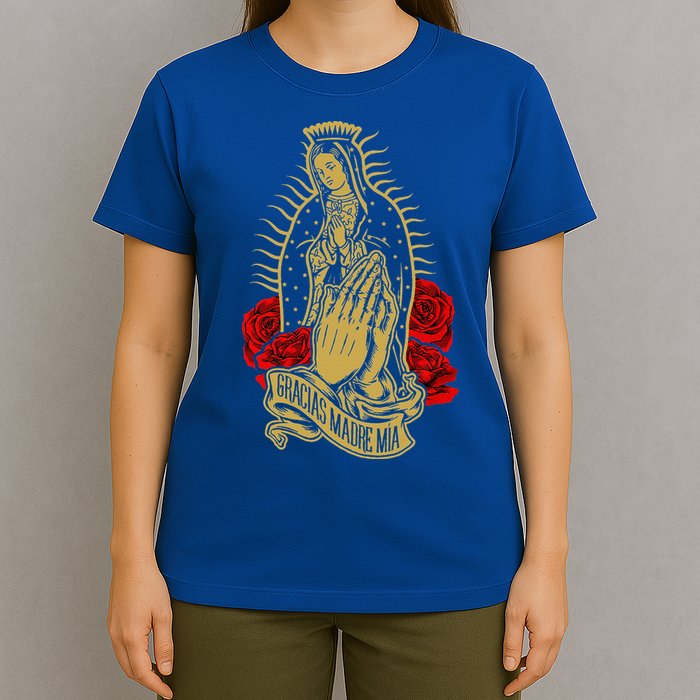 Our Lady Virgen De Guadalupe Virgin Mary Gracias Madre Mía  T-Shirt