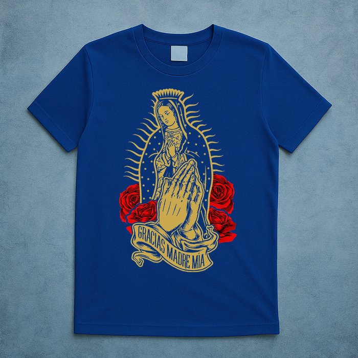 Our Lady Virgen De Guadalupe Virgin Mary Gracias Madre Mía  T-Shirt
