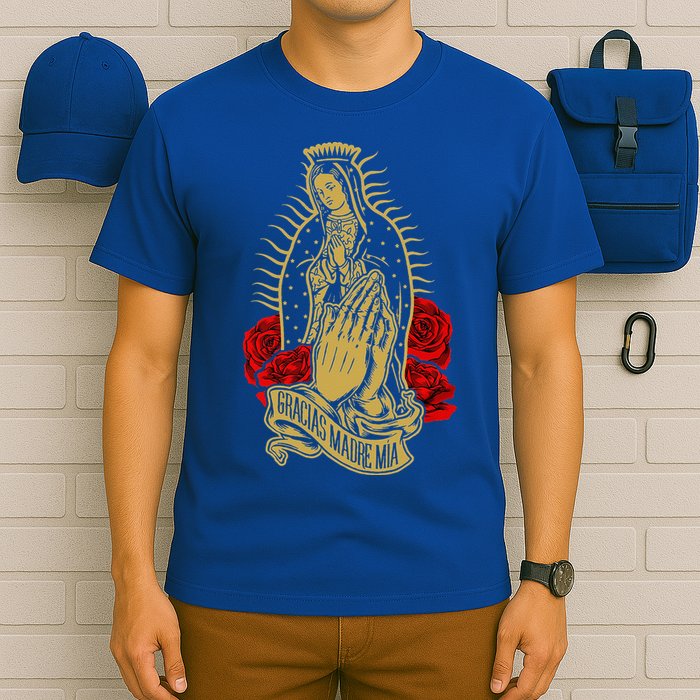 Our Lady Virgen De Guadalupe Virgin Mary Gracias Madre Mía  T-Shirt