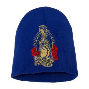 Our Lady Virgen De Guadalupe Virgin Mary Gracias Madre Mía  Short Acrylic Beanie