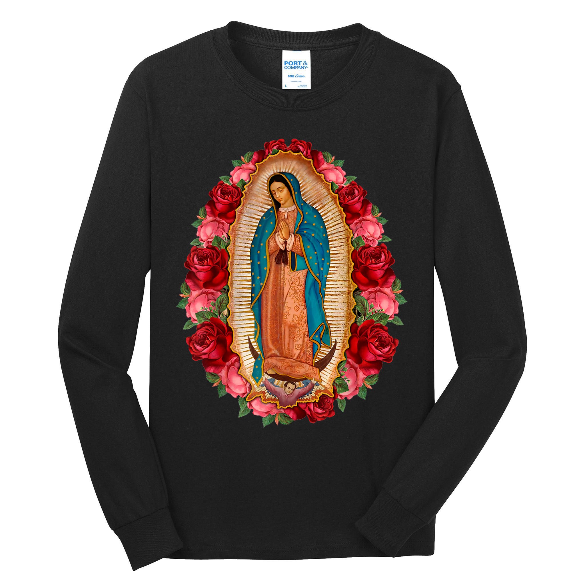 Our Lady Virgen De Guadalupe Virgin Mary Gracias Madre Tall Long Sleeve T-Shirt