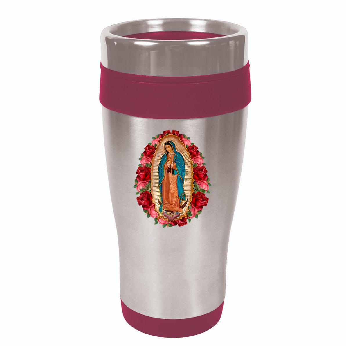 Our Lady Virgen De Guadalupe Virgin Mary Gracias Madre 16oz Travel Tumbler