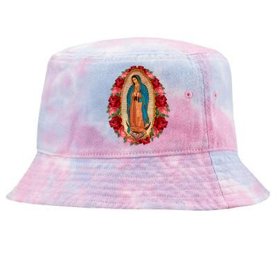 Our Lady Virgen De Guadalupe Virgin Mary Gracias Madre Tie-Dyed Bucket Hat