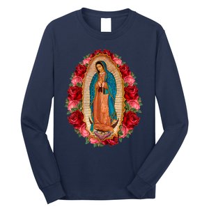 Our Lady Virgen De Guadalupe Virgin Mary Gracias Madre Long Sleeve Shirt