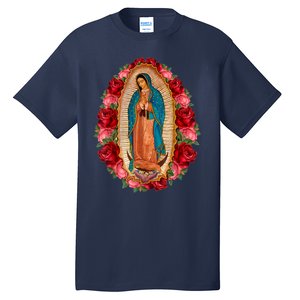 Our Lady Virgen De Guadalupe Virgin Mary Gracias Madre Tall T-Shirt