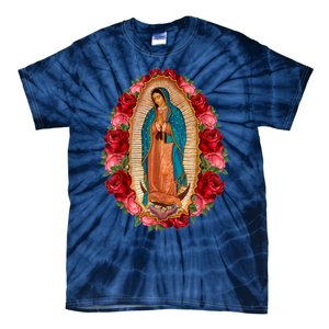 Our Lady Virgen De Guadalupe Virgin Mary Gracias Madre Tie-Dye T-Shirt