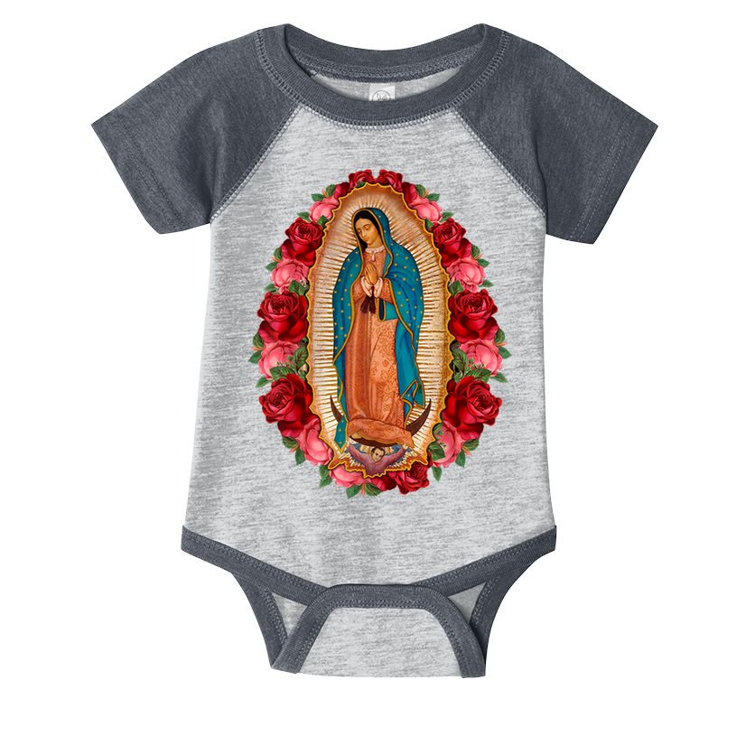 Our Lady Virgen De Guadalupe Virgin Mary Gracias Madre Infant Baby Jersey Bodysuit