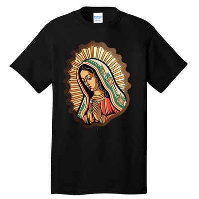 Our Lady Virgen De Guadalupe Mexico Religious Tall T-Shirt