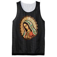 Our Lady Virgen De Guadalupe Mexico Religious Mesh Reversible Basketball Jersey Tank