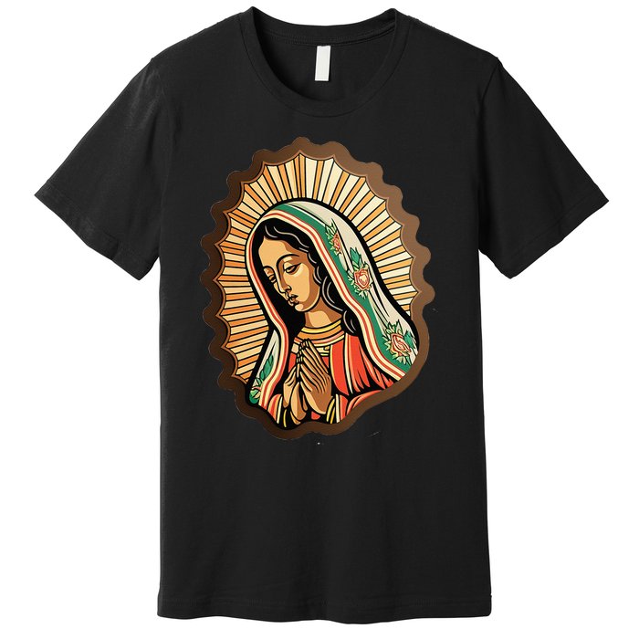 Our Lady Virgen De Guadalupe Mexico Religious Premium T-Shirt