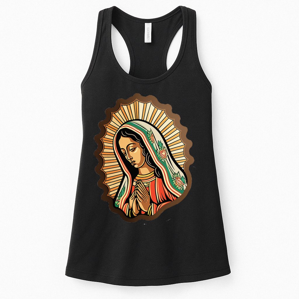 Our Lady Virgen De Guadalupe Mexico Religious Womens Tank Top