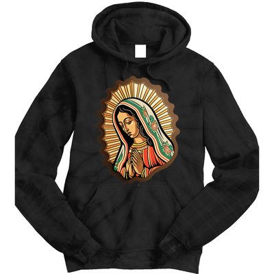 Our Lady Virgen De Guadalupe Mexico Religious Tie Dye Hoodie