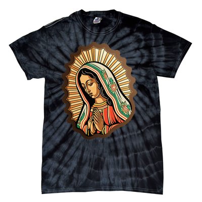 Our Lady Virgen De Guadalupe Mexico Religious Tie-Dye T-Shirt