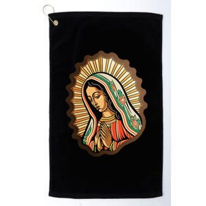 Our Lady Virgen De Guadalupe Mexico Religious Platinum Collection Golf Towel